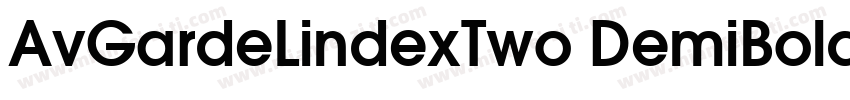 AvGardeLindexTwo DemiBold字体转换
